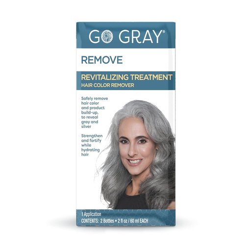 Go Gray Treatment System - Revitalizing Hair Color Remover for Safe Gray & Silver Reveal | 1 Application