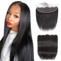 Winky cool lace Frontal Closure 13x4 Ear To Ear Transparent Lace Frontal 16 Inch 12A Brazilian Straight Frontal Human Hair Transparent Frontal Closure 150% Density Natural Hairline Pre Plucked with