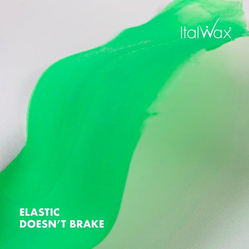 Italwax Top Line Emerald Hard Wax Beads 1.65 lb (750 g) – Ultra-Flexible Unscented Jelly Wax for Large Areas, Thin-Layer Application for Arms & Legs, Professional Use – Made in Italy