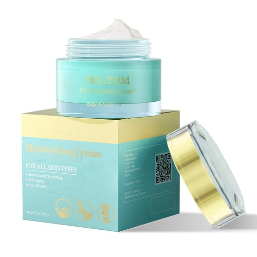 HOLYOM Restorative Night Cream for Face — Overnight Repair with Ceramides, Collagen Peptides & Hyaluronic Acid, Deep Hydration, Non-Greasy Texture, Sensitive-Skin Friendly, 2.12 fl oz