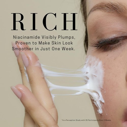 SAINT JANE - Rich Rescue Phyto Mucin Cream | Plumping, Smoothing, Firming, Hydrating | Niacinamide, Lotus Flower, Yam Root, Hyaluronic Acid | Luxe, Clean Skincare (1.7 fl oz | 50 mL)