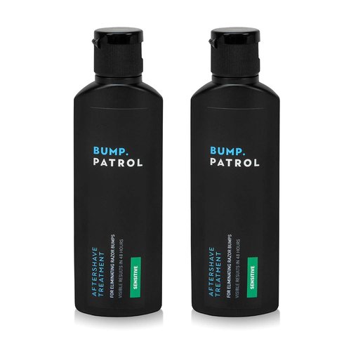Bump Patrol Sensitive Strength Aftershave Treatment Serum – Razor Bump Stopper and Ingrown Hair Treatment for Men and Women, Alcohol Free Ingrown Hair Serum for Sensitive Skin 2 oz (Pack of 2)