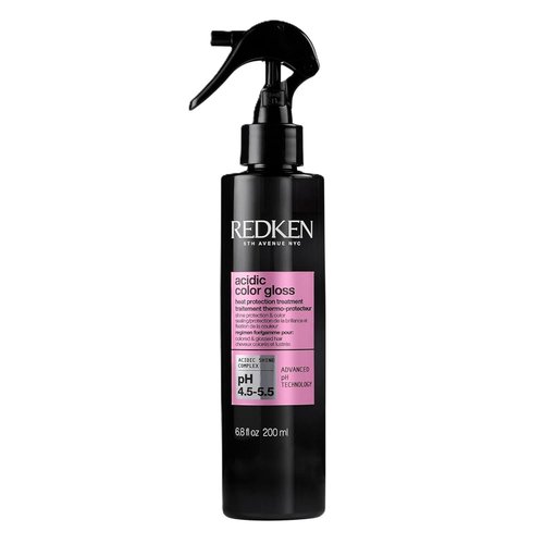 Redken Acidic Color Gloss Leave-In Treatment Spray - Heat Protection for Color-Treated Hair, Adds Shine