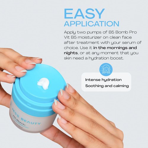JESS BEAUTY | B5 Bomb Pro Vitamin B5 Face Moisturizer | Hydrating Vegan Cream | 50 ml