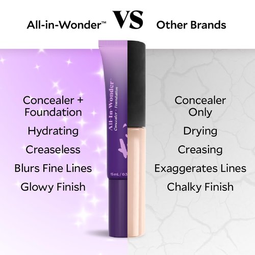 Fièra All-In-Wonder™ Concealer + Foundation - Full-Coverage, Hydrating Formula for Mature Skin - Beige, 0.5 FL. OZ. / 15 ML