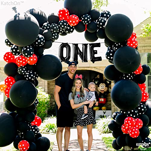 Black 16 Inch First Birthday Balloon for First Birthday Party Decorations - Variation: Black