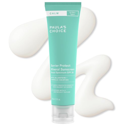 Paula's Choice CALM Barrier Protect Mineral Sunscreen - SPF 30 for Sensitive Skin | 2oz, Fragrance-Free