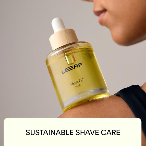 Leaf Shave | Leaf Pre- & Post-Shave Oil with Reusable Dropper - Plant-Based Skin Conditioning Oil for Women & Men - Smooth Shave, Added Moisture, & Reduced Irritation - 1.7 fl oz