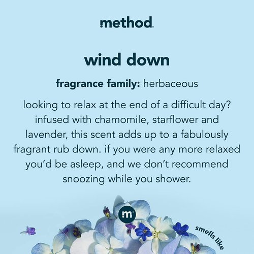 Method Body Wash, Wind Down, 18oz (Pack of 3)