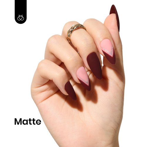Beetles Red Gel Polish - Merlot Wine 15ML/0.51Fl Oz, Maroon Dark Red Gel Nail Polish, Soak Off UV LED Lamp Burgundy Wine Color Nails Art, Long-Lasting Manicure Salon DIY Home Gifts for Woman