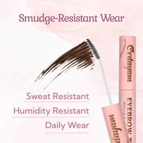 Eyebrow Tint & Gel by [Brand Name] - Smudge-Proof, Long-Lasting Color for Natural Full Brows | Medium Brown