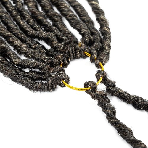 DoeSeor 30 Inch Goddess Locs Crochet Hair 8 Packs New Soft Faux Locs Crochet Braids Deep Wave Pre Looped Hair Extensions for Black Women(3T3027/8PCS/30inch)