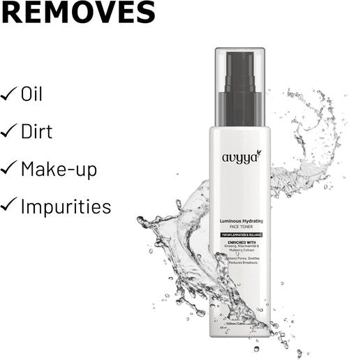 Regine Switzerland Luminous Hydrating Face Toner - Ginseng & Niacinamide for Dull Skin | Pore Tightening & Brightening - 3.38 fl oz