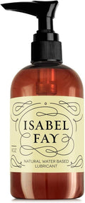 Isabel Fay Natural Water-Based Personal Lubricant - Paraben & Glycerin Free for Sensitive Skin | 8 oz