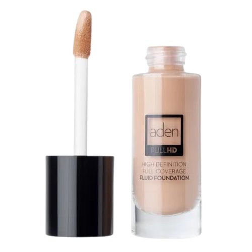 aden fluid Foundation Makeup with Nano Technology 20ml – Color Adapting, Waterproof – Foundation Full Coverage – High Definition, Long Lasting – Foundation for Mature Skin – Made in Italy