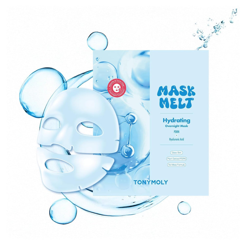 TONYMOLY Hydrogel Overnight Face Mask - Brightening with Vitamin C & Rice Essence | 1 Sheet