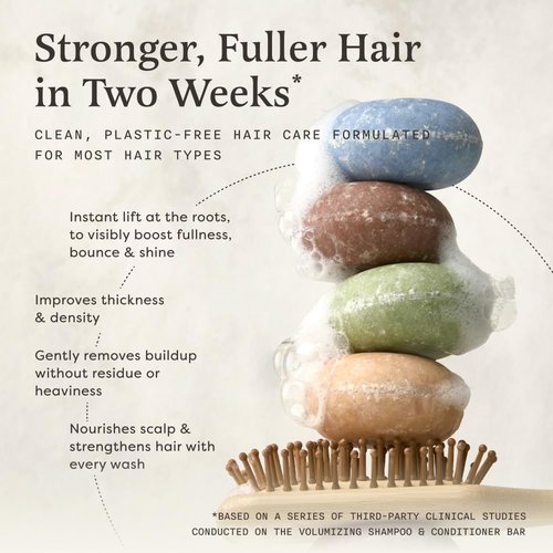 The Earthling Co. Shampoo Bar - Promote Hair Growth & Strengthen All Hair Types - Vegan, Paraben-Free (Vanilla Coconut, 3 oz)