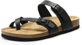 DREAM PAIRS Women's Thong Slide Sandals - Comfortable Cork Footbed | Open Toe Summer Slippers