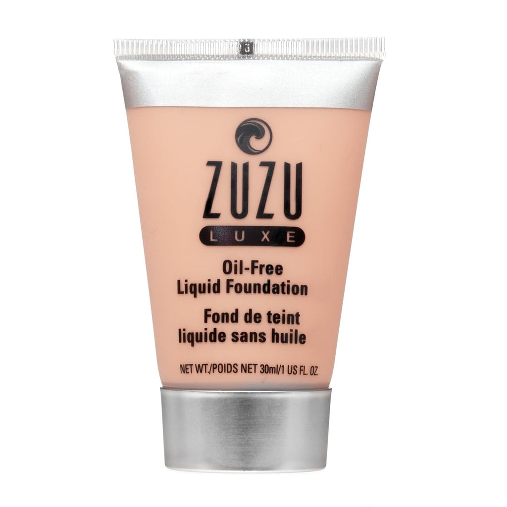 Zuzu Luxe,Oil Free Liquid Foundation (L -4),1 fl oz,Infused with vitamins A and E,contains aloe to keep skin supple and resilient. Natural, Paraben Free, Vegan, Gluten-free, Cruelty-free, Non GMO.