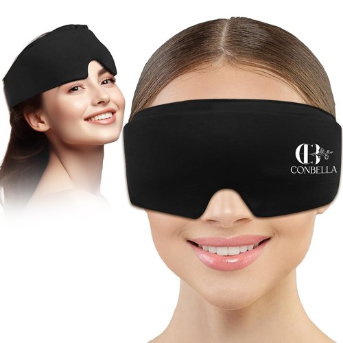 Cooling Eye Mask for Puffy Eyes, Gel Eye Mask, Cold Compress for Puffiness, Migraines, Headache, Dark Circles, Reusable, Flexible, Cooling Sleep Mask Long-Lasting Comfort for Men Women