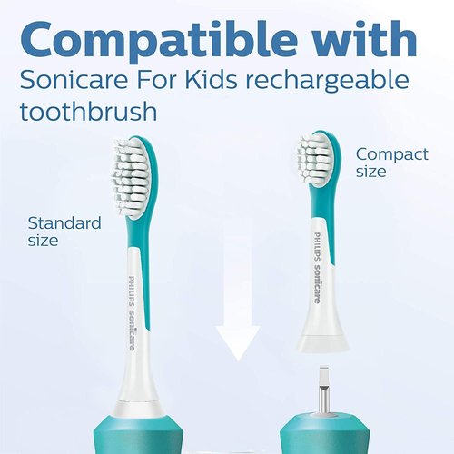 Philips Sonic Toothbrush Mini Brush Heads - Replacement Set of 2 for Optimal Oral Care