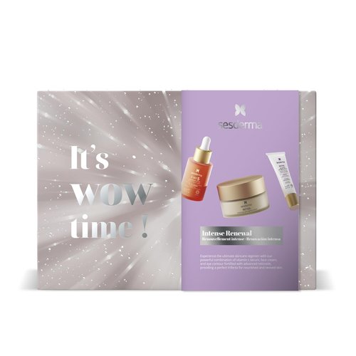 Sesderma Intense Renewal Gift Set - C-VIT 5 Vitamins Serum 1.0 fl Oz, RETISIL Pro-Aging Cream 1.7 fl Oz & Eye and Lip Contour 0.5 fl Oz | Brighten & Nourish All Skin Types