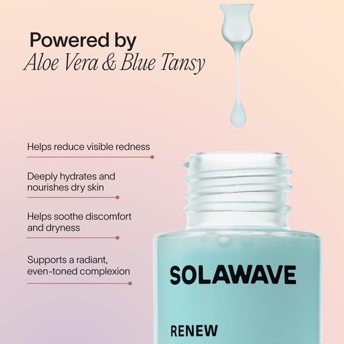 Solawave Renew Complex Serum for Face & Neck | Boost the Effects of Facial Wand | Red Light Therapy for Face & Microcurrent Facial Device for Anti-Aging & Skin Tightening