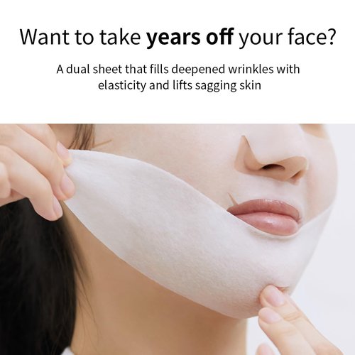 Mediheal Retinol Collagen Cream Lifting Mask - Anti-Aging V Line Treatment (10 Count) for Smooth Skin