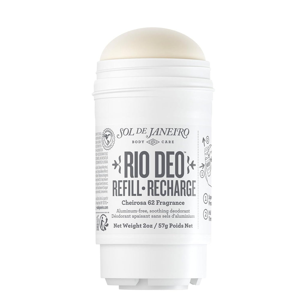Sol de Janeiro Rio Deo Aluminum-Free Deodorant Refill | Eco-Friendly & Long-Lasting 2.5 oz