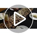 Black and Gold Table Runner - Glitter Metallic Foil Mesh 100FT - Snowkingdom
