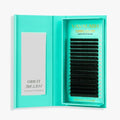 Shimmy-free Lashes Extenisons Self Fanning Eyelash Extensions 0.03 0.05 Turbo Volume Lashes C/CC/D Curl 8-15mm Mixed True Matte Black Lash Extensions Professional Volume Eyelashes (0.03-CC-8-15mm)