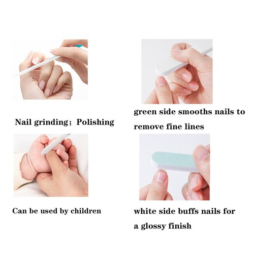 5 pcs Set Thick Hard 2 Nail Clipper(Flat and Bevel,Nano-Glass Nail Files,ingrown Nail Lifter,Nail Buffer, Long Handle Adult toenails Stainless Steel Large Opening Pliers Head Large Nail Clippers
