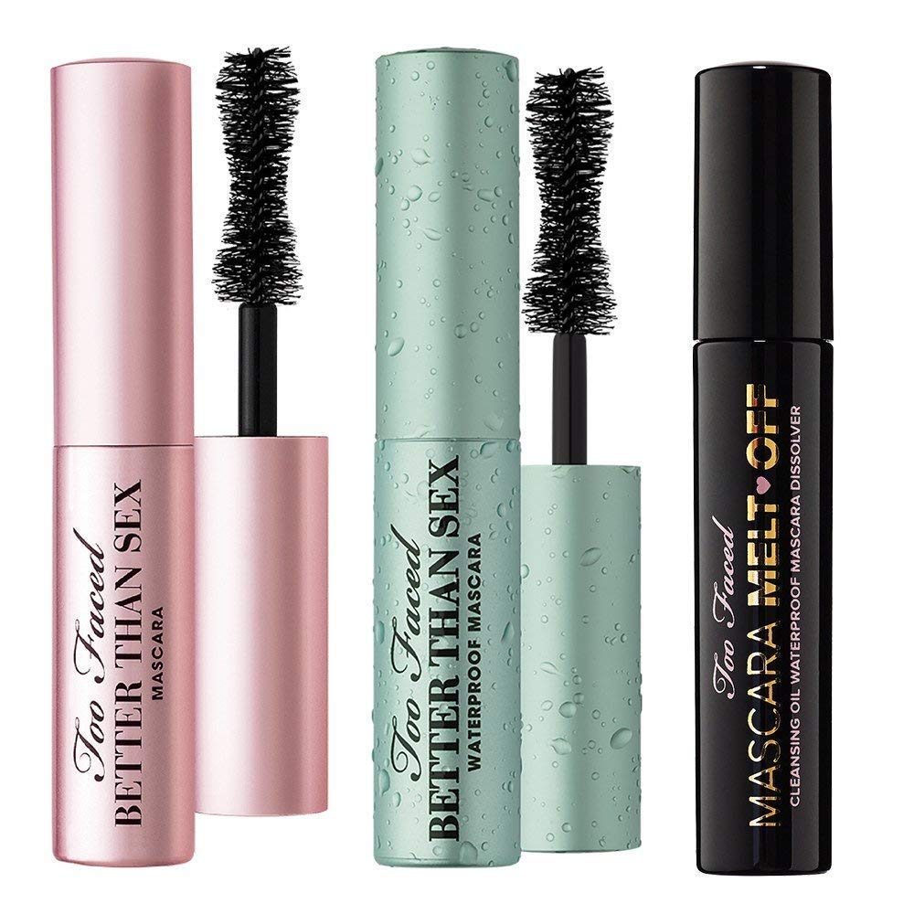 Too Faced Ultimate Mascara Set - Better Than Sex Travel Size Minis & Mascara Melt Off