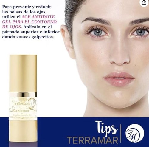 Terramar eye contour gel - Reduces Puffiness & Dark Circles, Hydrates & Smooths Fine Lines with Caffeine & Botanical Extracts