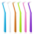 Fregum End Tuft Toothbrush for Orthodontic, Soft Bristles Angled Toothbrush for Braces, Implants, Retainers, Back Teeth, and Wisdom Teeth, 6 Pcs
