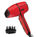 REVLON Airflow Control Hair Dryer with Diffuser - 1875W Blow Dryer Head Rotates 90° for Total Control, Wider Head for Less Drying Time, Reduces Frizz (Red)