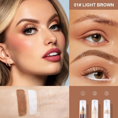 Regine Switzerland Eyebrow Lift Highlighting & Contour Pencil Set - Define & Fill Brows, 3 Pencils