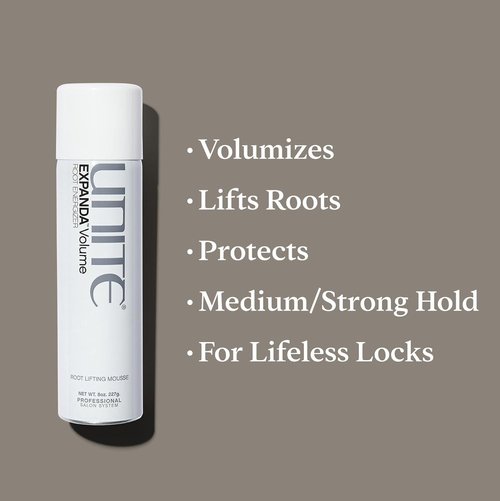 UNITE Hair - EXPANDA Volume Root Lifting Foam for Instant Volume & Strong Hold - 8 Oz