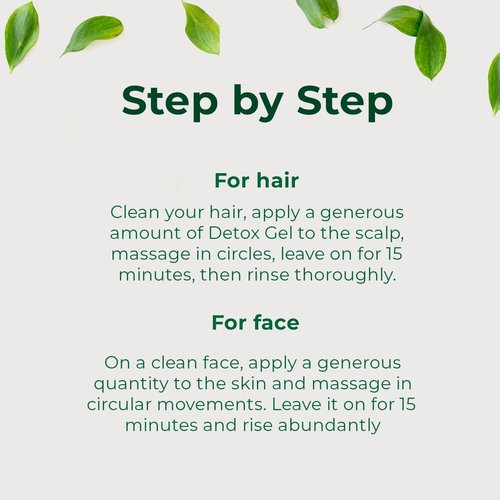 Skiennix Detox Hydrating Gel Hair Mask - Oil Control & Nourishment for Women - Vegan, 7.05oz | Green Clay & Red Seaweed Extracts