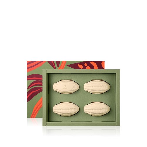 Natura Cacau Bar Soap Set - Moisturizing Cocoa Butter Soap for Dry Skin | Vegan & Nourishing - 4 Pack, 3.5 oz Each