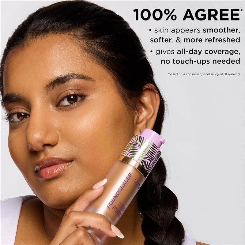 Tarte Babassu Foundcealer Dewy Foundation - SPF 20 Sunscreen, Vegan Makeup with Radiant Medium Coverage