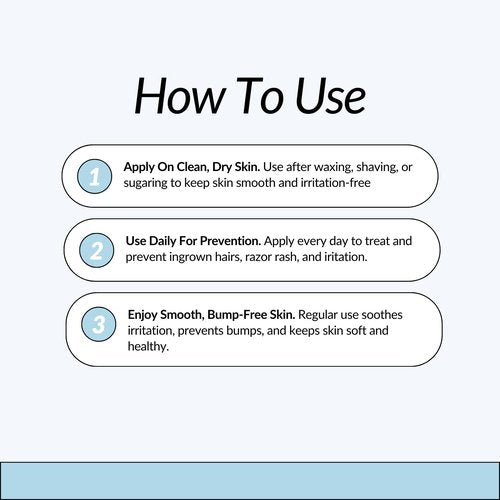 Ingrown Hair Treatment Roll-On for Waxing and Shaving | Razor Burn and Razor Bumps Treatment for Women and Men | Ingrown Hair Serum and Dark Spot Remover for Private Area | Get The Bump Outta Here!