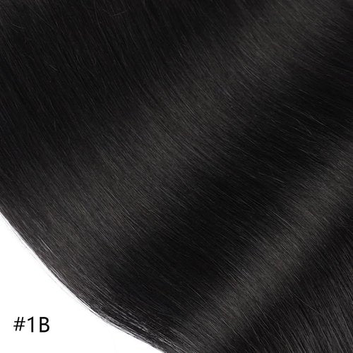 ORIGEN Clip in Hair Extensions Real Human Hair Clips ins Remy Hair Extensions for Women Full Head Natural Black 80g 16 Clips 7 Pcs 14 Inches