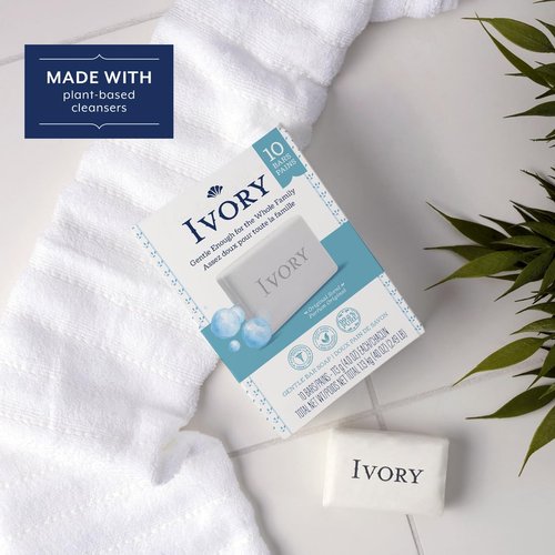 Ivory Clean Original Bar Soap, 4 Ounce, 10 Count (Pack of 2) Total 20 Bars