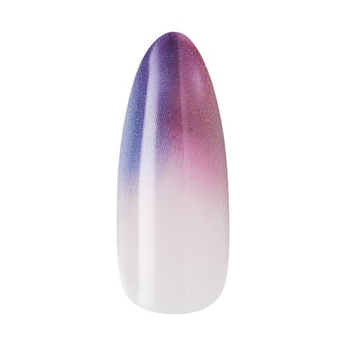 KISS CORE, Press On Nails, Nail glue included, 'Twinkling Stars', Purple, Long Size, Almond Shape, Includes 32 Nails, 2g Glue, 1 Manicure Stick, 1 Mini File