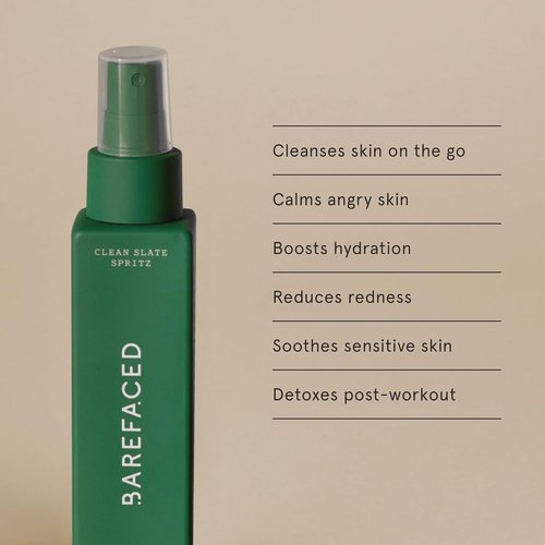 Barefaced Clean Slate Spritz - Hypochlorous Acid Mist for Face & Body, Hydrating & Soothing 4 Fl Oz