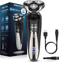 Skiennix Electric Razor for Men - Rechargeable Waterproof Cordless Shaver for Wet & Dry Use