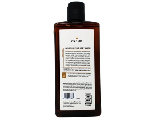 Cremo Body Wash Set, 16 FL OZ - Palo Santo, Italian Bergamot, Golden Amber, Skin-Moisturizing Formula, 16 FL OZ Each