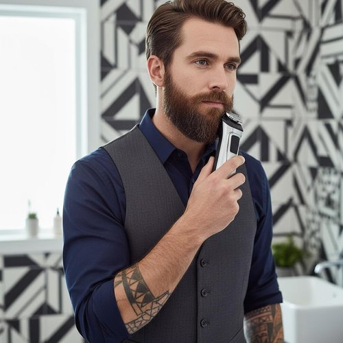 Maxeylead 32mm Full Size Trimmer Blade - Compatible with Philips Norelco Multigroom Series | Black/Silver