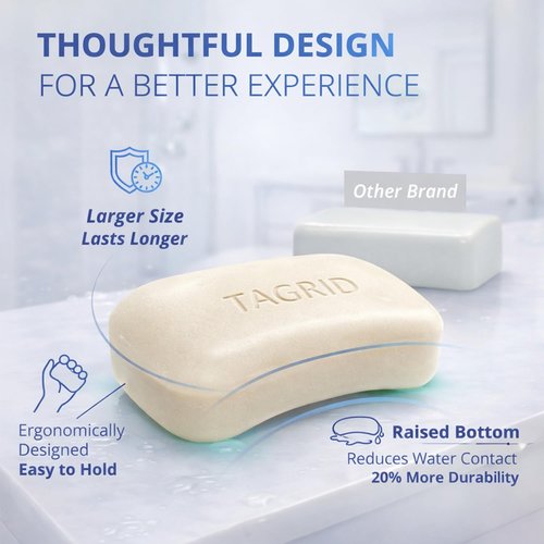 Antifungal Oatmeal Tea Tree Soap: Slow-dissolving Body Bar for Athletes Foot & Active Lifestyles – Daily Skin Care to Help Relieve Skin Discomfort Associated with Jock Itch, Ringworm, and Fungal Acne